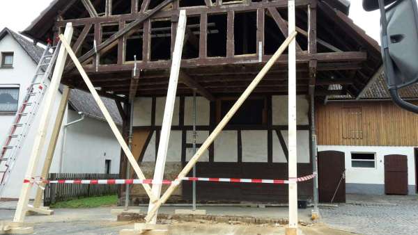 2016 Fachwerksanierung Entkernung